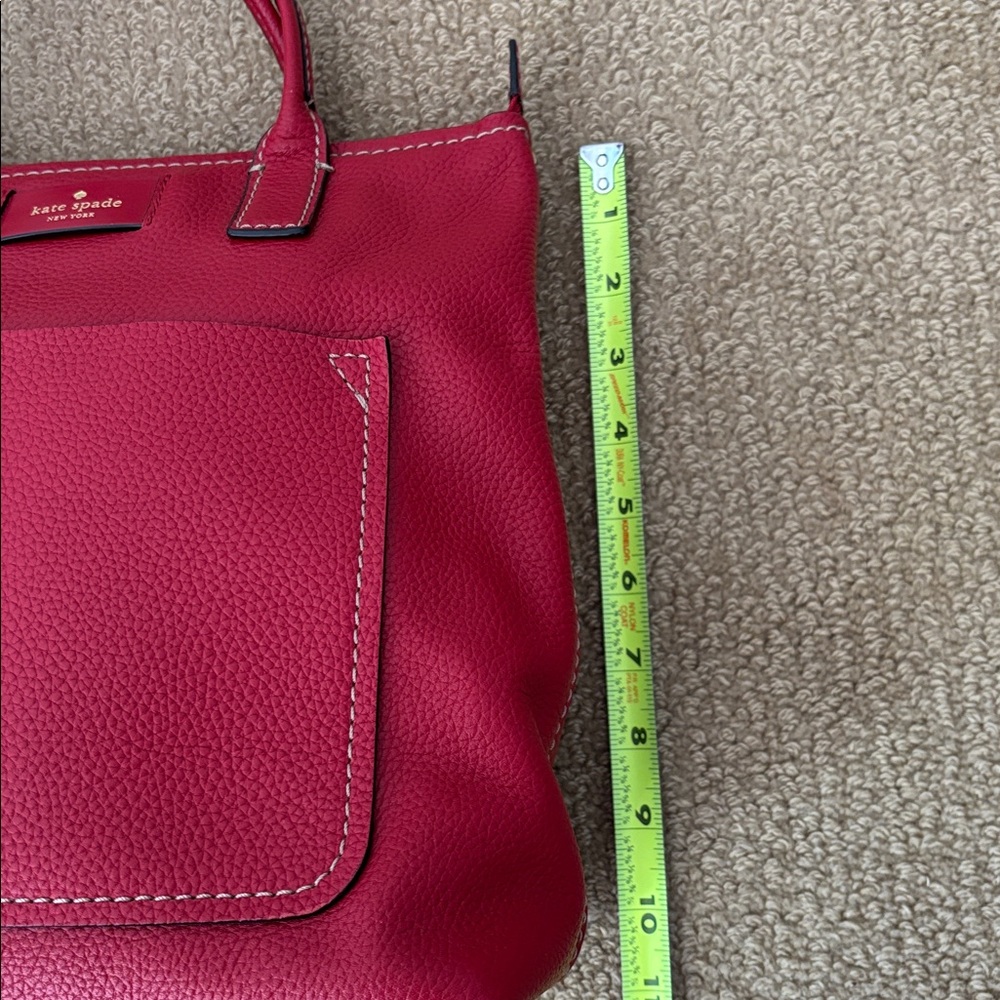 Kate Spade Red Leather Tote Bag and Backpack - Picture 8 of 12